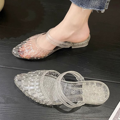 包头半拖鞋女夏外穿新款