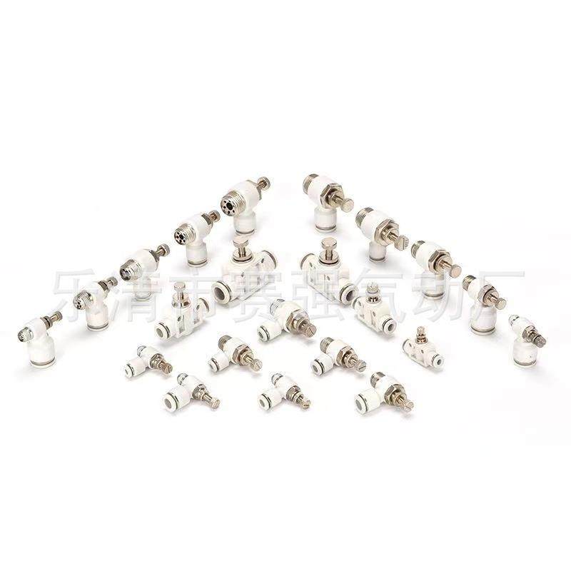 气动精品白色快速接头PC8-02PL6-01SL4-M5PB10-0312-04铜快插