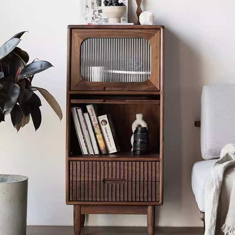 北美黑胡桃木实木餐边柜现代简约樱桃木小立柜沙发边储物柜茶水柜,模玩/动漫/周边/娃圈三坑/桌游,模型制作工具/辅料耗材,淘宝优惠券,粉丝福利购,淘宝优惠卷