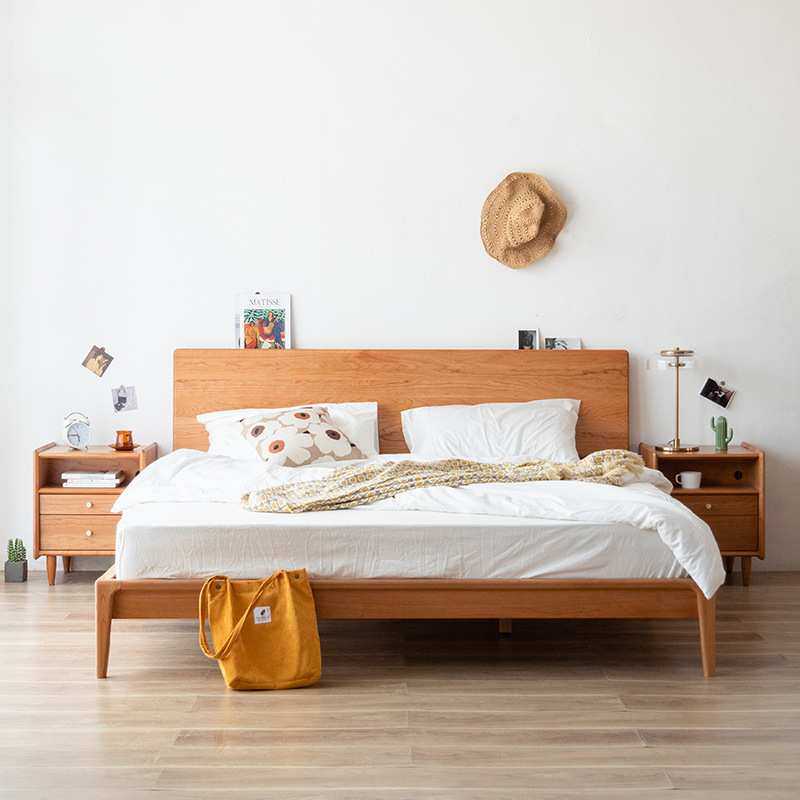 北欧樱桃木全实木床胡桃木双人床日式简约轻奢型极简式卧室家具床,模玩/动漫/周边/娃圈三坑/桌游,模型制作工具/辅料耗材,淘宝优惠券,粉丝福利购,淘宝优惠卷
