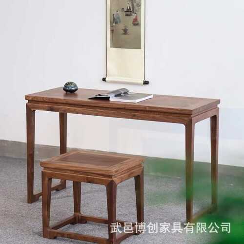 实木古琴桌凳仿古共鸣箱老榆木古筝新中式国学书法画抄经禅意茶桌