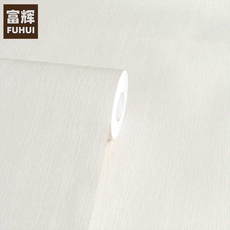米白色韩版特厚木纹贴纸自粘酒店背景墙装饰展柜展台工程波音软片