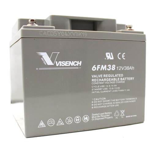 普能VISENCH/威神蓄电池UPS 12V38AH铅酸免电池电瓶6FM38 EPS