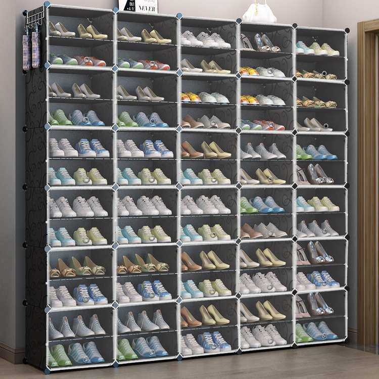 简易鞋柜家用防尘鞋架组装超大经济型多层收纳置物架子塑料大容量
