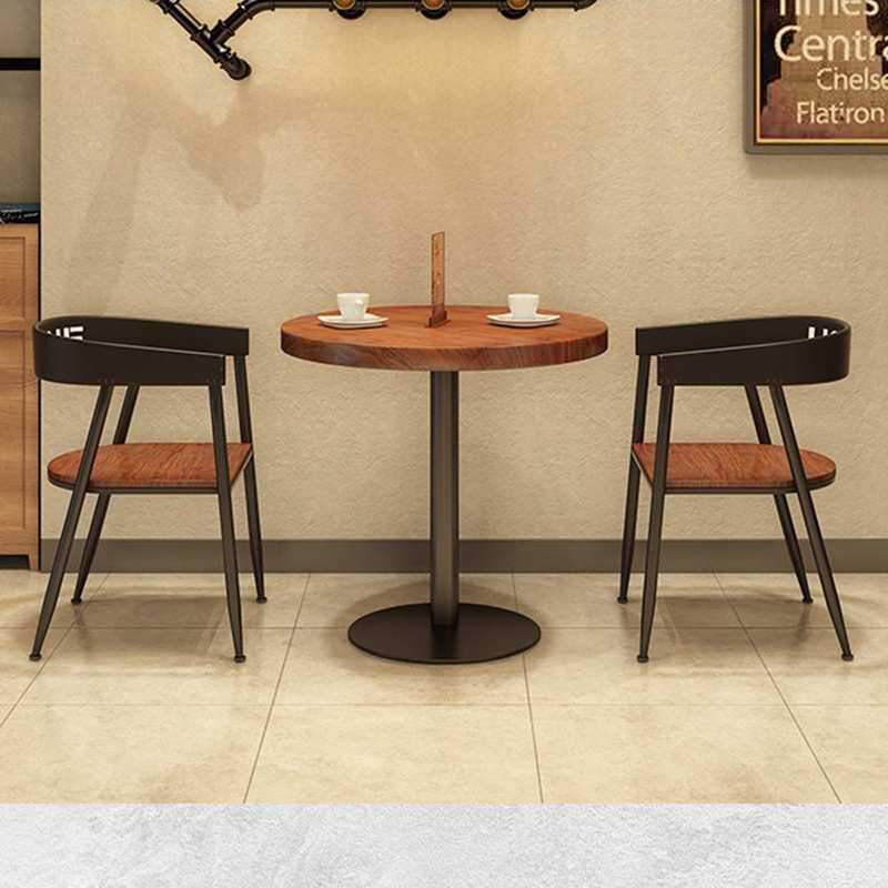 美式实木餐桌咖啡厅工业风小圆桌椅组合酒吧奶茶店休闲圆形小桌子,模玩/动漫/周边/娃圈三坑/桌游,模型制作工具/辅料耗材,淘宝优惠券,粉丝福利购,淘宝优惠卷