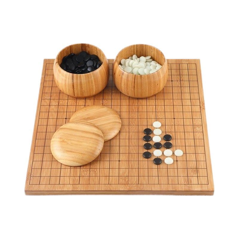 围棋五子棋象棋套装双面木棋盘防水儿童成人比赛围棋仿玉棋送书籍