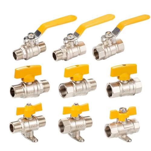 4分6分内外丝双内丝底座天然气阀燃气阀螺纹球阀开关全铜直通阀门