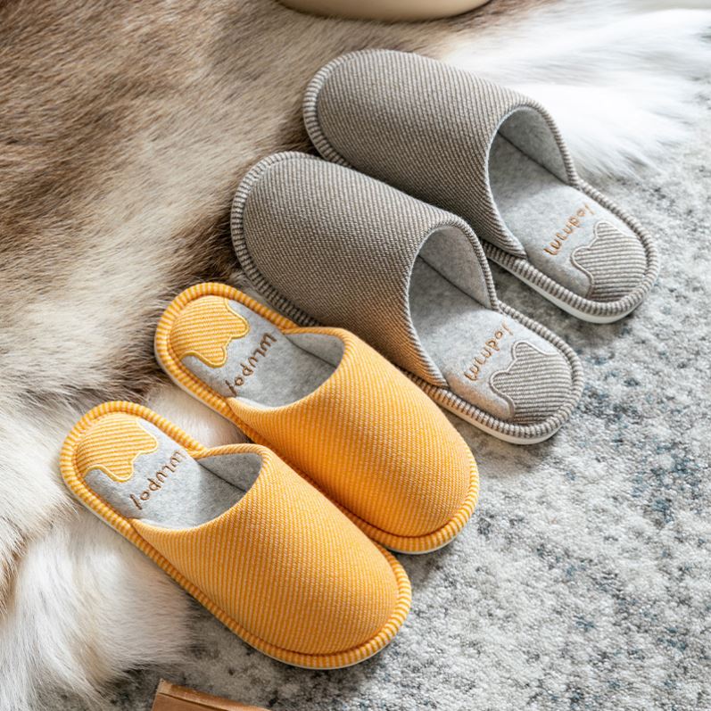 买一送一秋冬季棉拖鞋女可爱网红家居家用室内保暖男情侣防滑包头