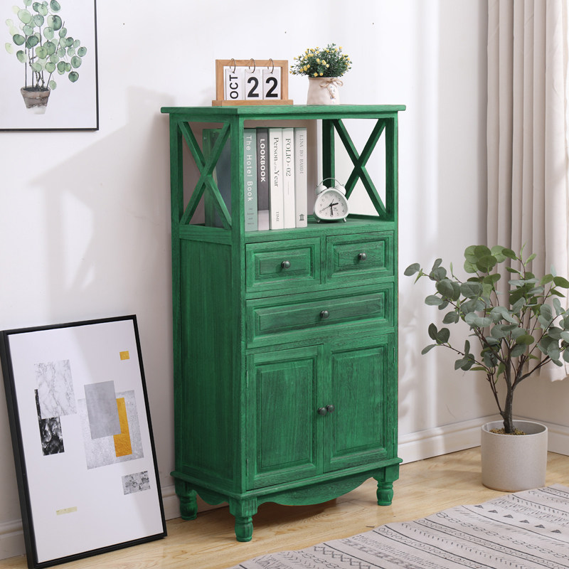 五斗柜纯实木储物收纳柜客厅卧室经济型美式斗柜床头小柜子置物架
