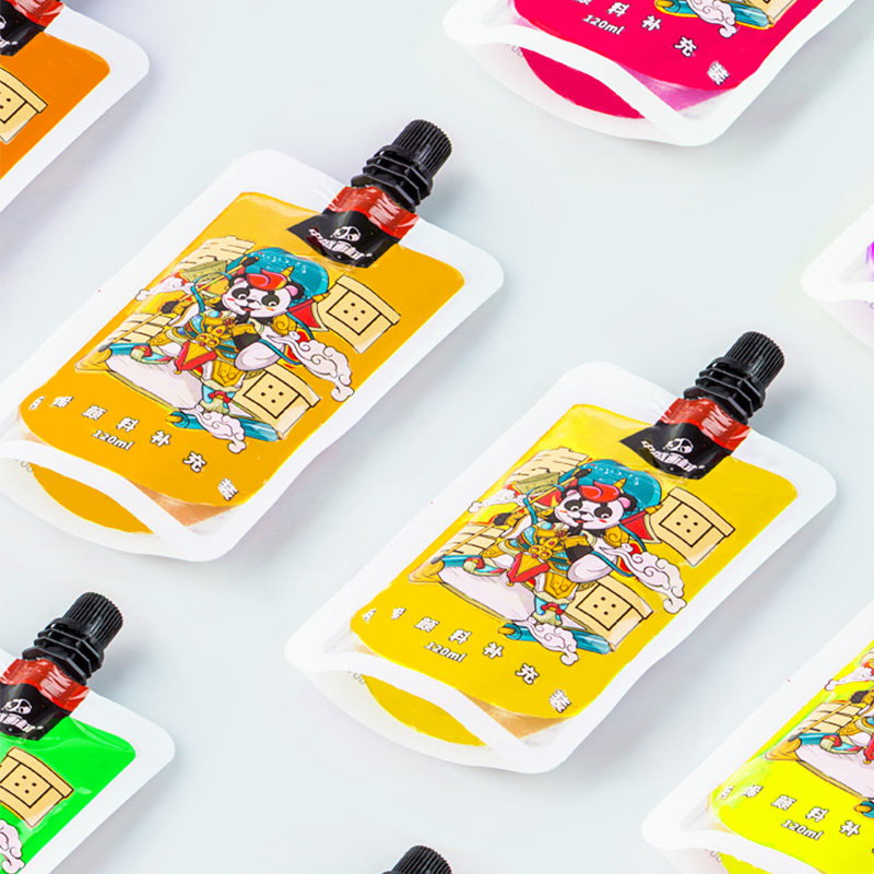 中盛画材 水粉颜料丙烯颜料常用色12色绘画颜料套装初学者颜料画