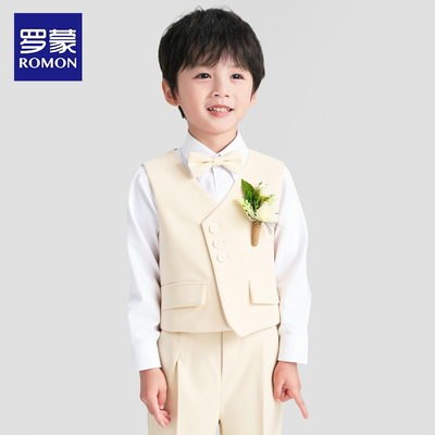 罗蒙儿童西装套装男童礼服