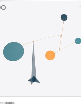 北欧定制款简约创意客厅桌面装修饰品摆件装饰平衡几何动态小摆件