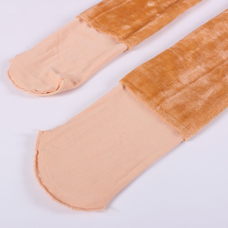 女士春秋冬款光腿神器防勾丝连裤袜打底袜子加厚加绒肉色踩脚丝袜