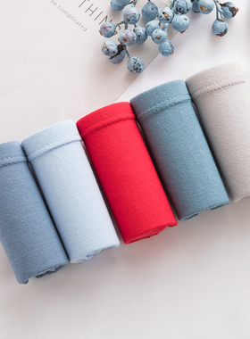 AB内裤男士纯棉中腰三角裤中老年爸爸全棉抗菌宽松透气短裤头E585