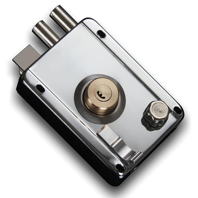 不锈钢老式外装门锁铁门室内门宿舍门房门锁超B级防盗老式锁