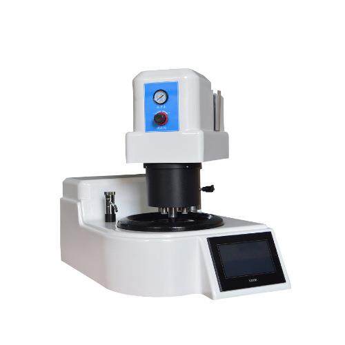 全自动金相试样磨抛机无级变速台式触摸屏双盘双控试样研磨抛光机