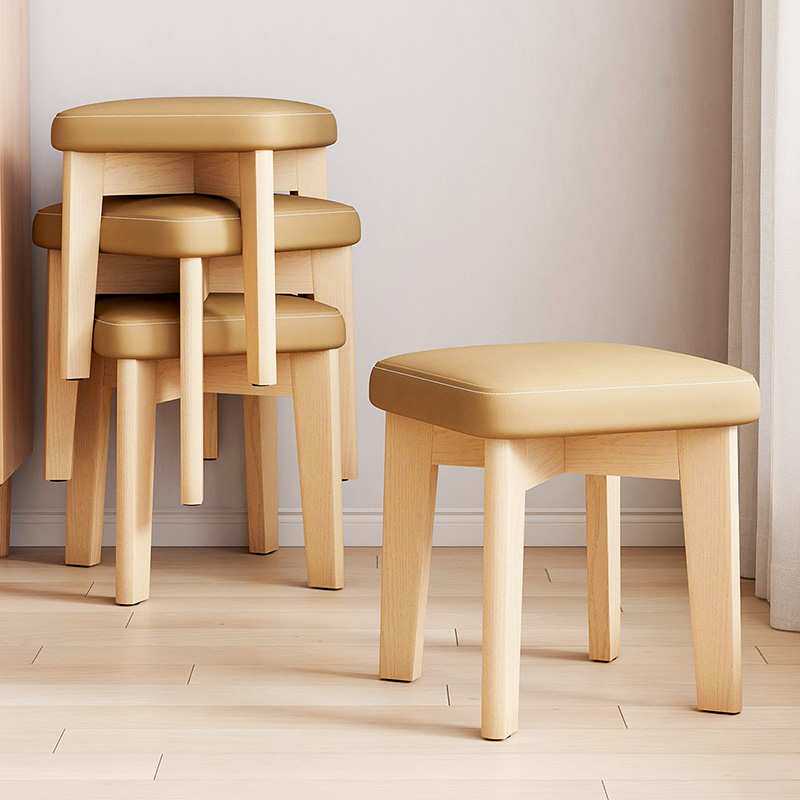 实木小板凳圆凳子茶几凳矮凳换鞋凳小凳子可叠放餐椅方凳矮凳其他