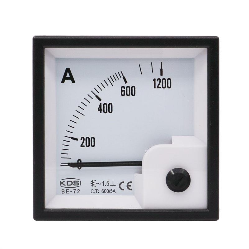 KDSI电工仪表 指针式交流电流表BE-72 AC600/5A 安培表