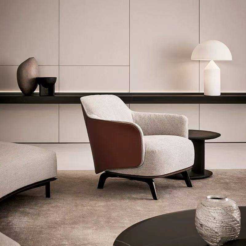 意式极简客厅皮艺沙发椅设计师款单人休闲椅酒店展厅售楼部洽谈椅,模玩/动漫/周边/娃圈三坑/桌游,模型制作工具/辅料耗材,淘宝优惠券,粉丝福利购,淘宝优惠卷