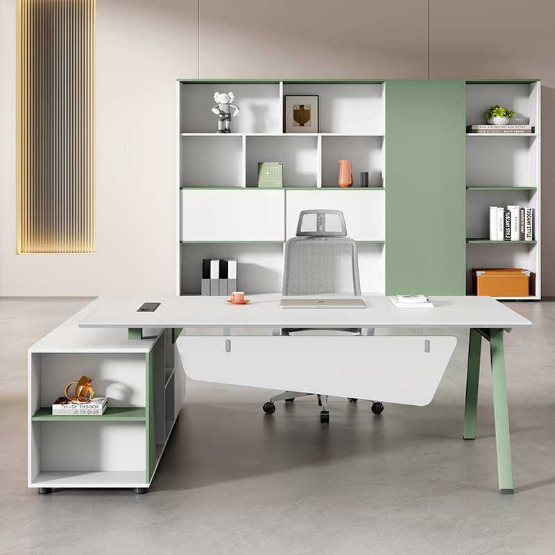 绿色老板办公桌办公室家具简约现代大班台轻奢高级感主管经理桌椅,模玩/动漫/周边/娃圈三坑/桌游,模型制作工具/辅料耗材,淘宝优惠券,粉丝福利购,淘宝优惠卷