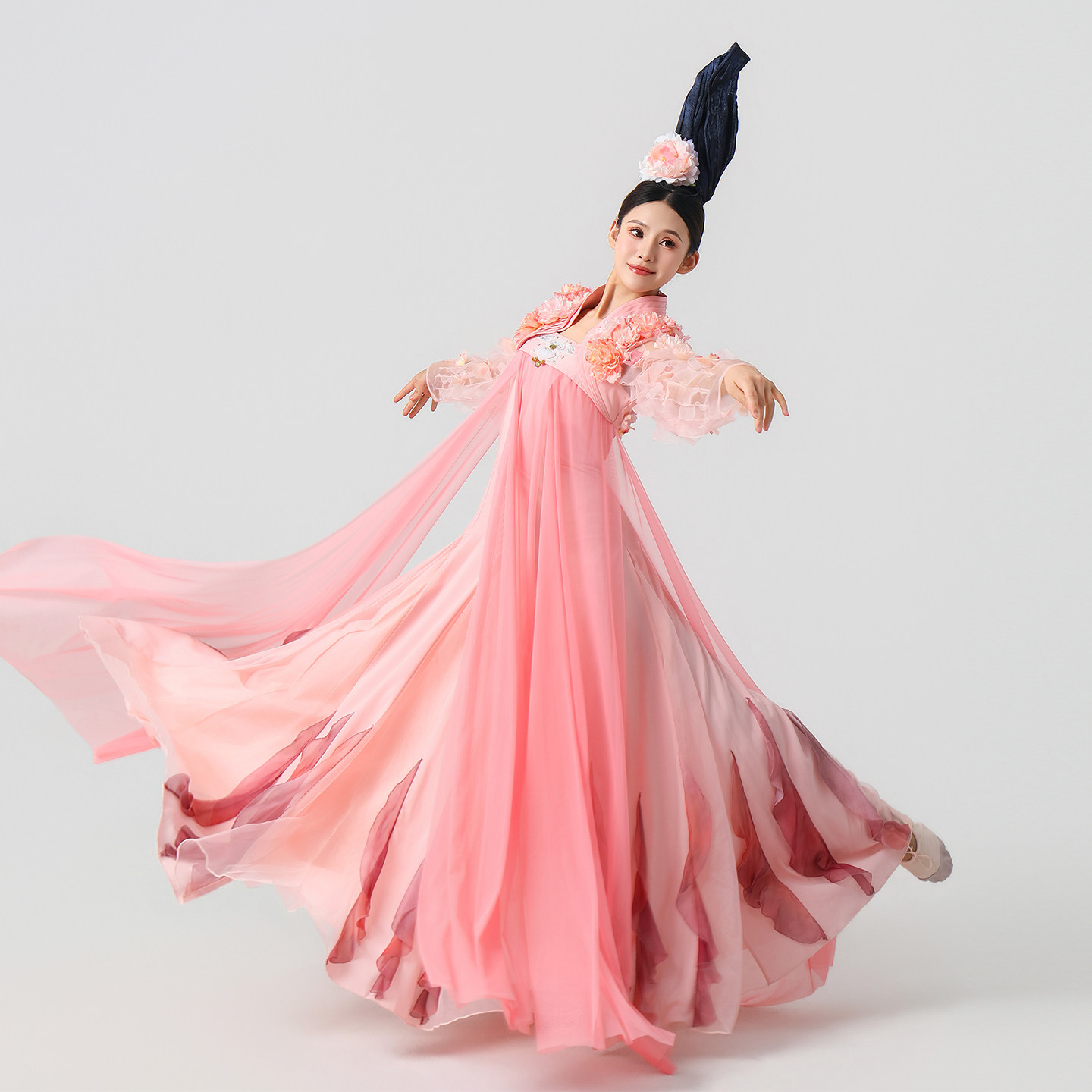 荃婉古典舞繁花赋汉唐风飘逸舞蹈服贺花神十二花神演出服