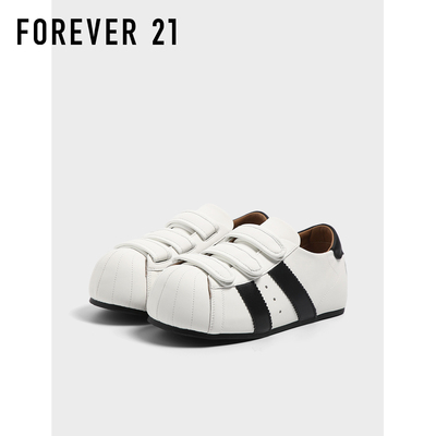 F21内增高白色德训鞋女2026春季