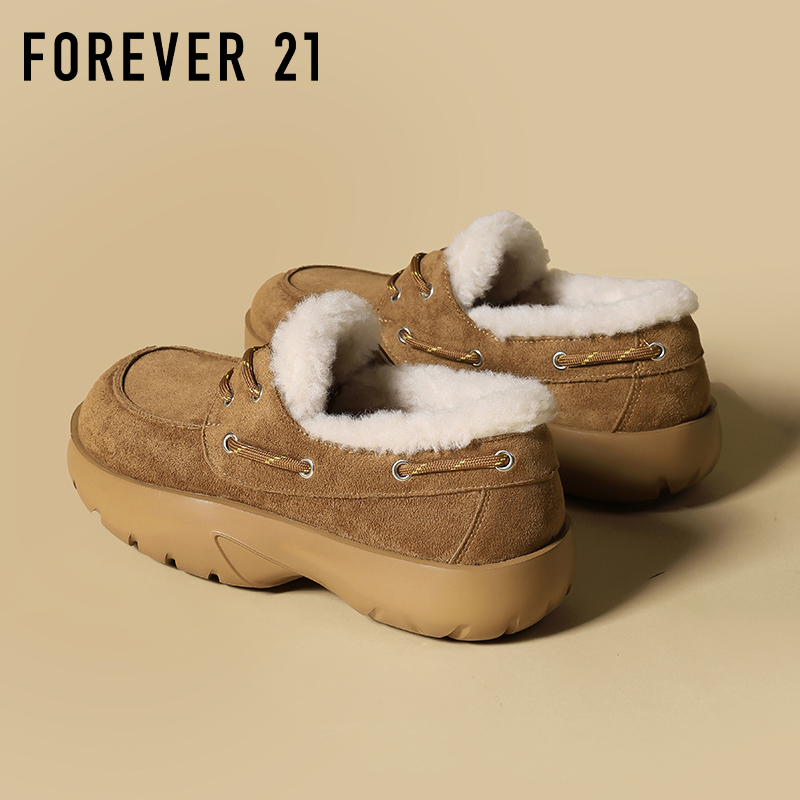 F21加绒加厚勃肯鞋女2025新款冬