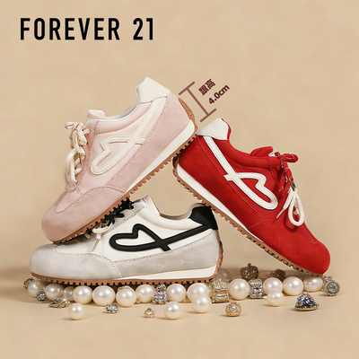 F21超火真皮厚底德训鞋女2026春
