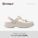 沙滩凉鞋 COQUI酷趣玛丽珍洞洞鞋 增高厚底拖鞋 女外穿2025新款 夏季