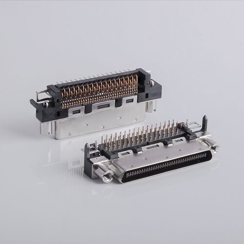 VHDCI68PIN公头90度弯插连接器