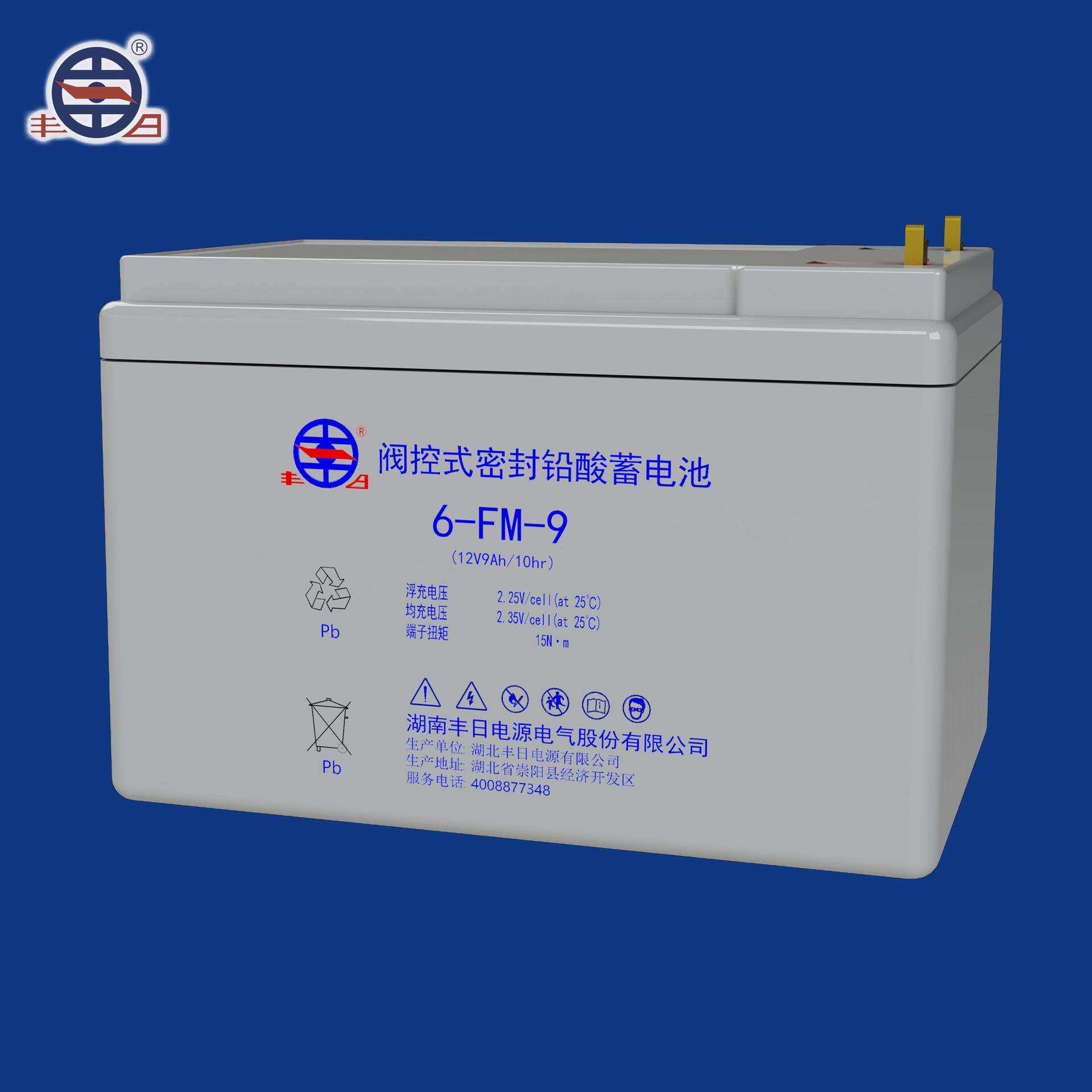 丰日直销12V9Ah铅酸蓄电池实验器械计算机备用电源电子秤电瓶