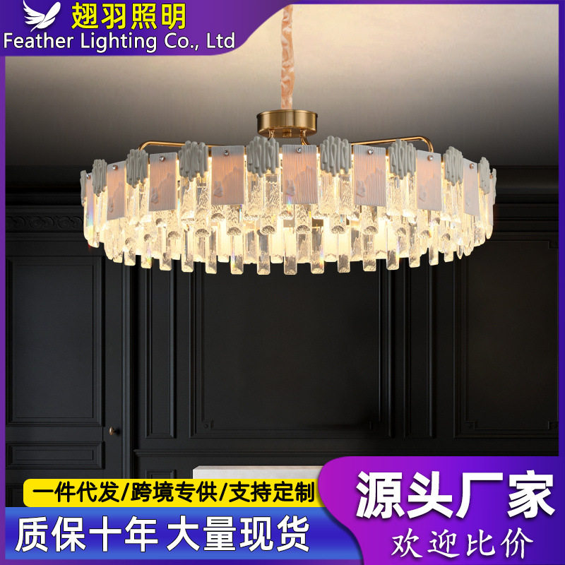 欧式意式客厅水晶吊灯现代轻奢高档奢华大气家用别墅大厅创意灯具