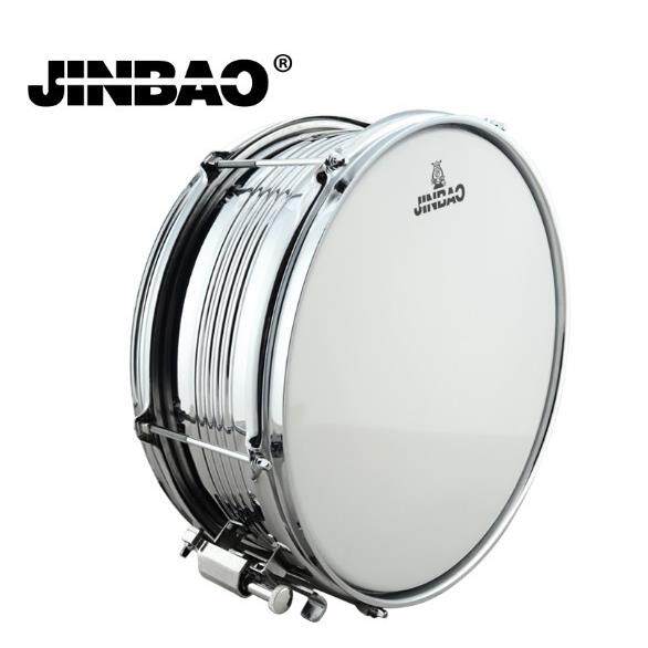 津宝架子鼓小军鼓JBS1051不锈钢小军鼓队鼓送背带鼓棒（不含包）