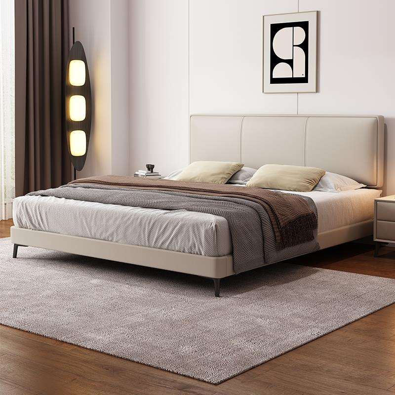 东方心超薄床头床主次卧室真皮家用1米5现代简约小户型1米8双人床