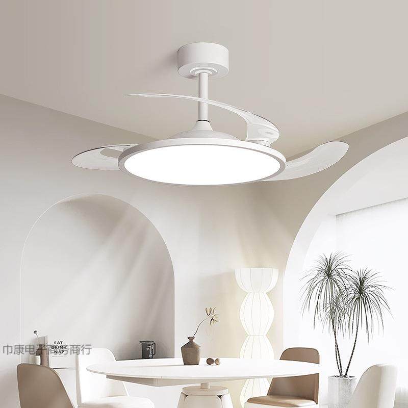 隐形风扇灯2025新款吊扇灯客厅餐厅卧室房间一体带电风扇中山灯具