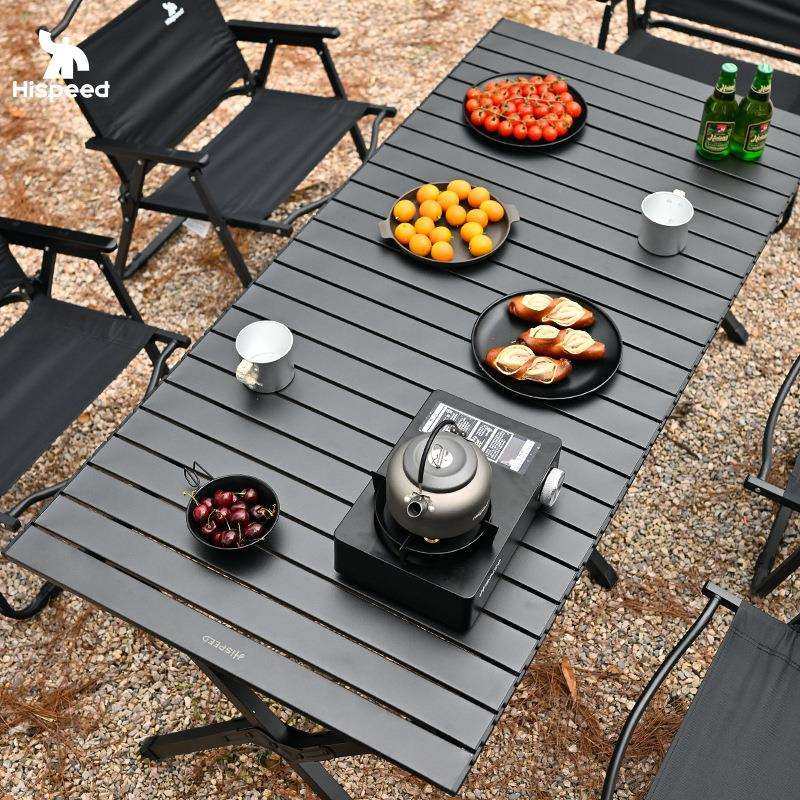 户外便携式新款蛋卷桌野餐桌椅折叠椅子桌子一体露营全套用品装备