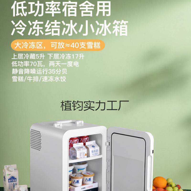 迷你小冰箱一人二人家用办公室特小型新款车载冰箱冷藏冷冻，