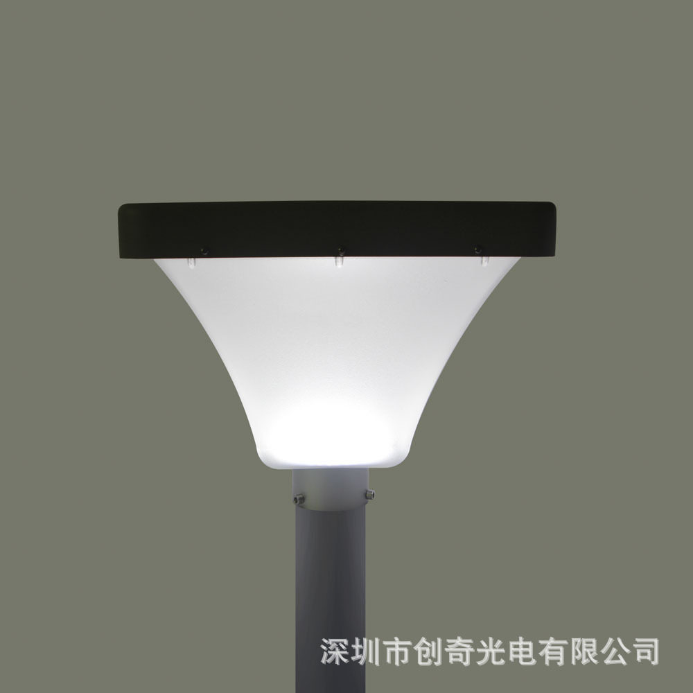 MIC灯具深圳照明厂家一体太阳能LED花园灯家用庭院超亮柱子灯30瓦