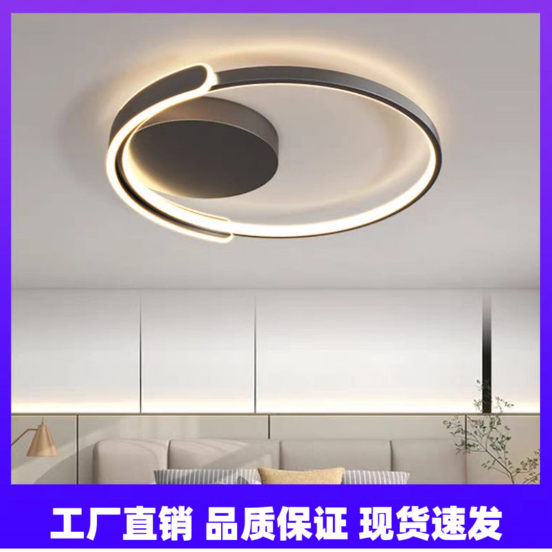 北欧简约创意圆环卧室吸顶灯