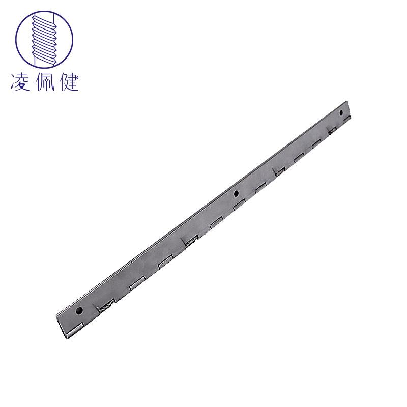 凌佩健304不锈钢长合页长条排铰链加长单边孔回弹钢琴柜门铰链