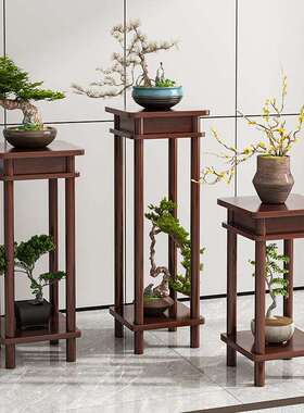 室内花架子多层花架白色花几仿实木落地阳台置物架吊兰茶几简约风
