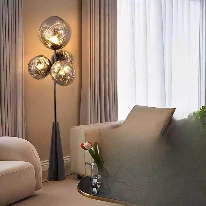 北欧简约熔岩落地灯轻奢客厅书房设计师高级感氛围装饰沙发立式灯