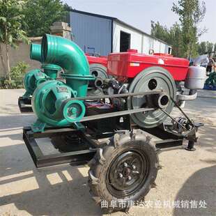 小八寸柴油混流泵平原满管送水泵园林农业浇水泵
