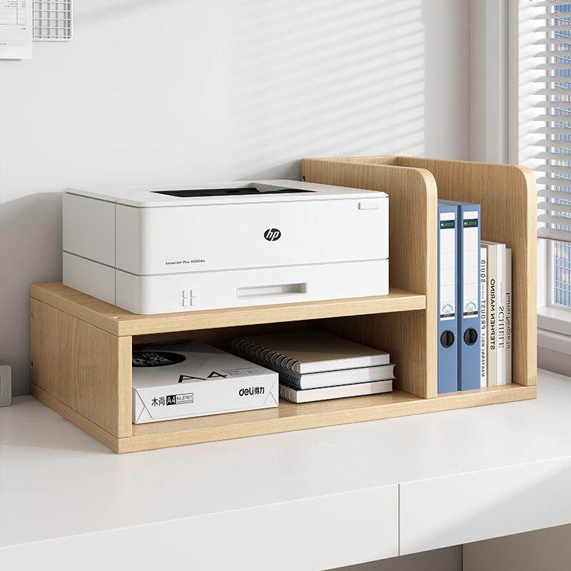 打印机架子置物架桌面复印件木质多功能支架办公家用小型木收纳架