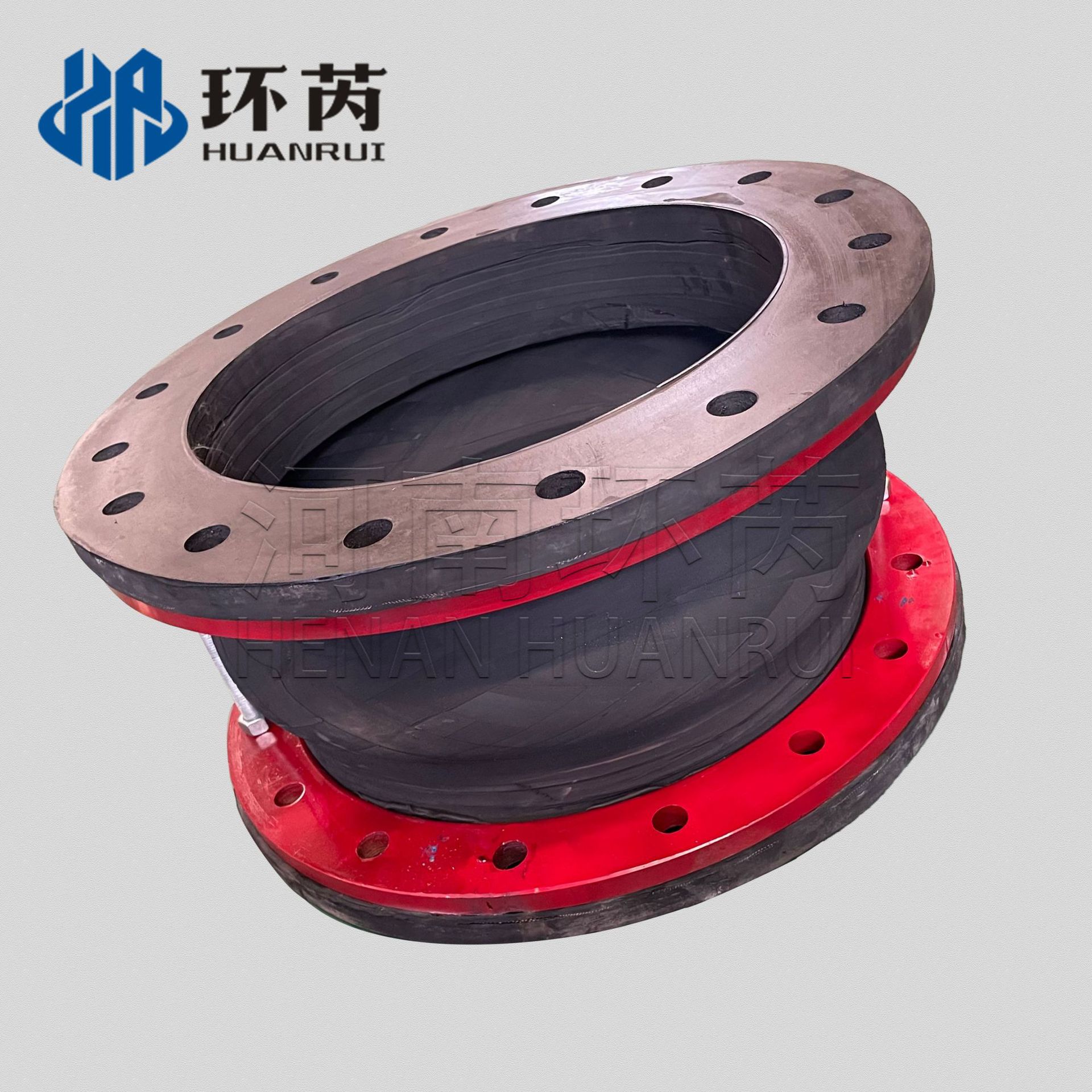 可曲挠法兰管道补偿器翻边橡胶软接头手工缠绕式单球体橡胶软连接