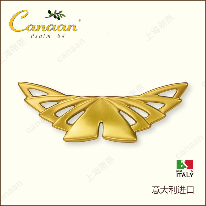 Canaan迦南原装意大利进口砂金色个性创意抽屉柜门拉手15166型号