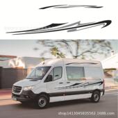 106炫彩出游房车汽车贴纸SUV越野车身贴车身彩条防水车贴拉花