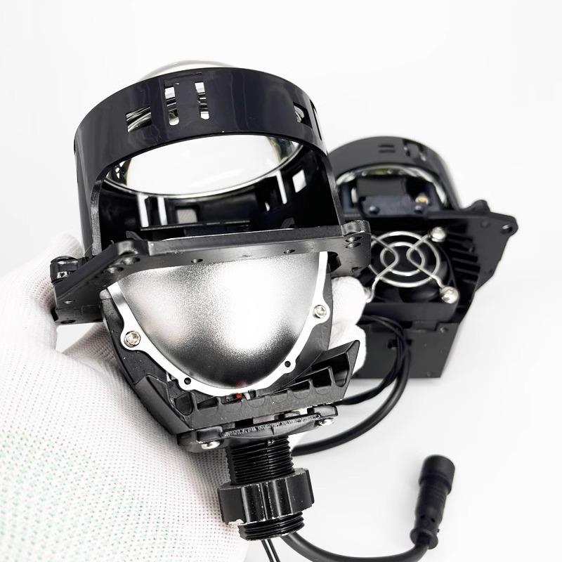 工厂3寸led双光透镜改装汽车车灯前大灯高亮通用远近一体大灯