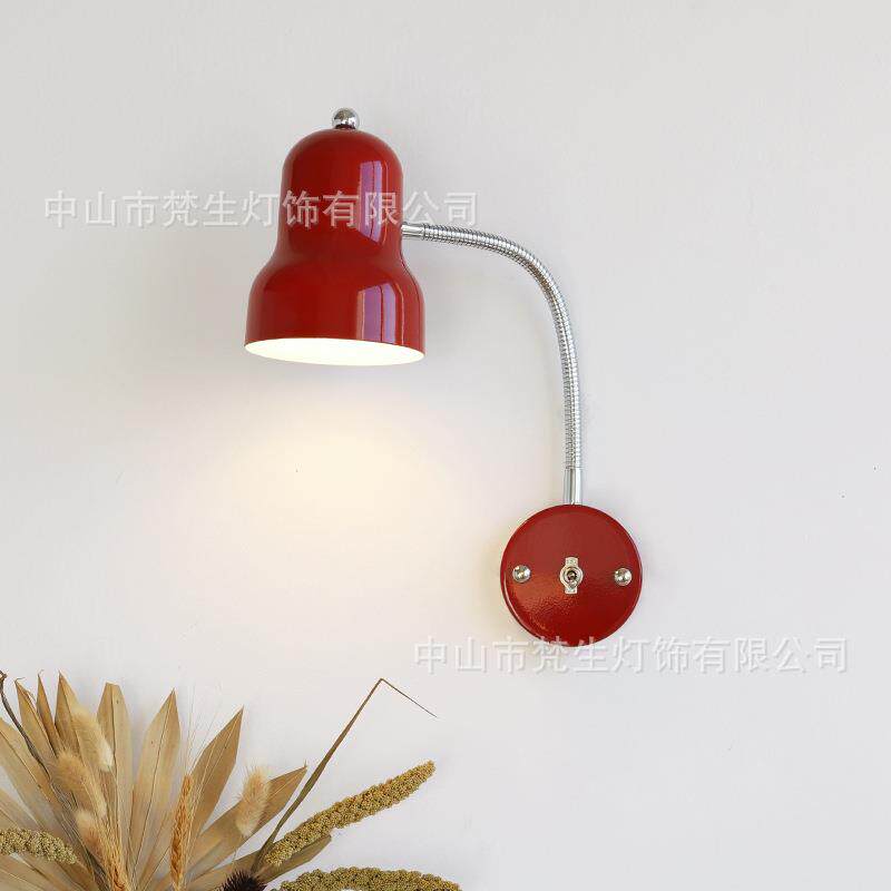 vintage意式阅读灯卧室书桌壁灯中古工业风经典复古开关装饰壁灯