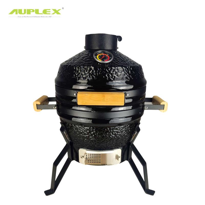 13inch陶瓷烧烤炉便携式BBQ闷熏多功能家用披萨汉堡炉欧美户外炭